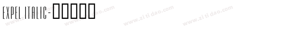 Expel Italic字体转换